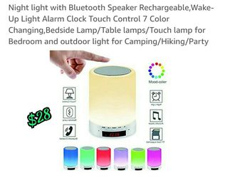 Bluetooth speaker night light