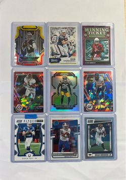 Football Card Lot - Dak Prescott Rob Gronkowski Kyler Murray Prizm Optic 9pc