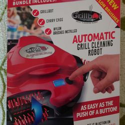 Grillbot GBU101 Automatic Grill Cleaning Robot - Red