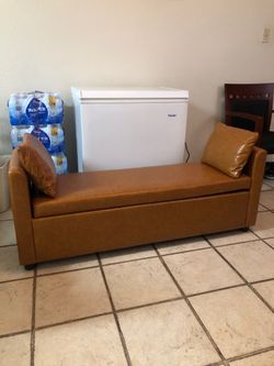 Ottoman and small couch