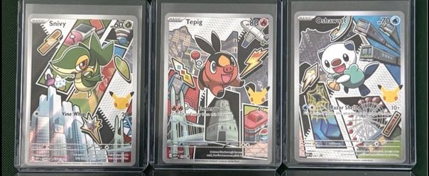 First Partner Series 2 Snivy, Tepig and Oshawatt for trade