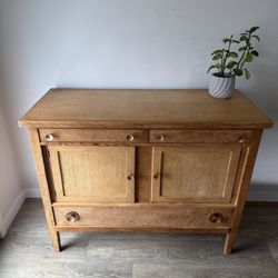 CHARISMATIC buffet - console - three drawers - two cabinets - rustic antique - delivery available 