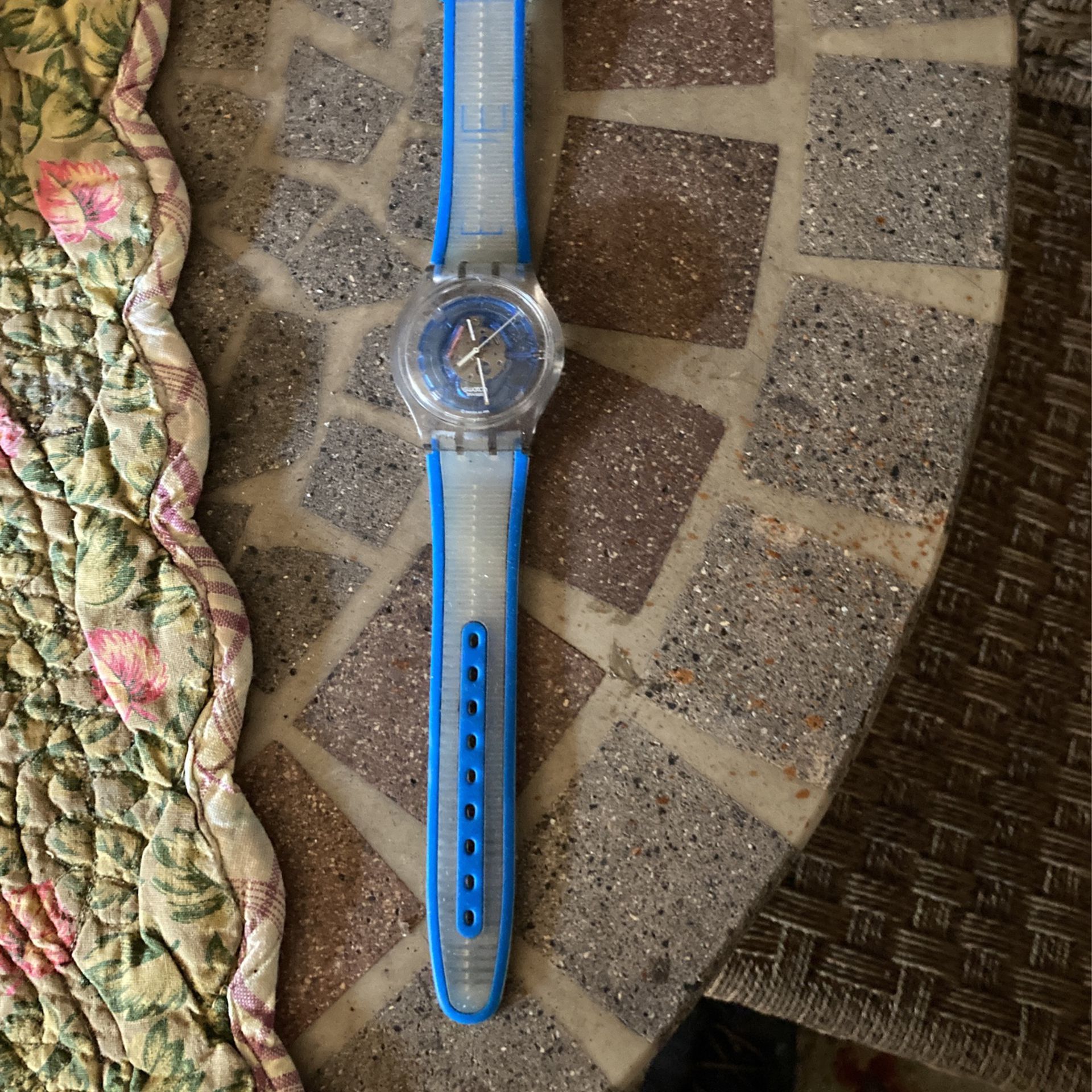 Swatch watch vintage blue
