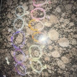 Party favor baby shower/ memorial / wedding / funeral bracelets 8 pack 