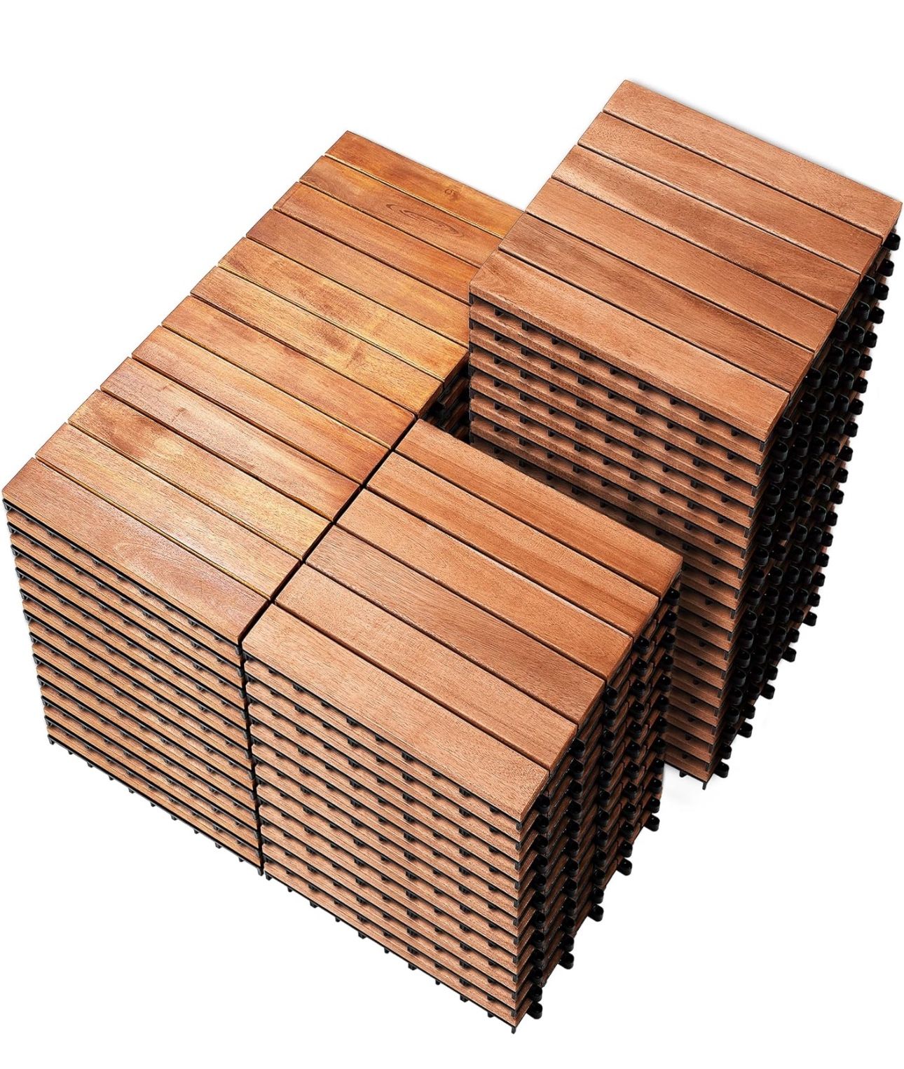 Wood Tile Flooring New In Box 10 Sq.f Per Box $35.99 Easy Connection Snap And Done