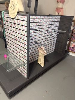 Freestanding Slatwall Display Unit