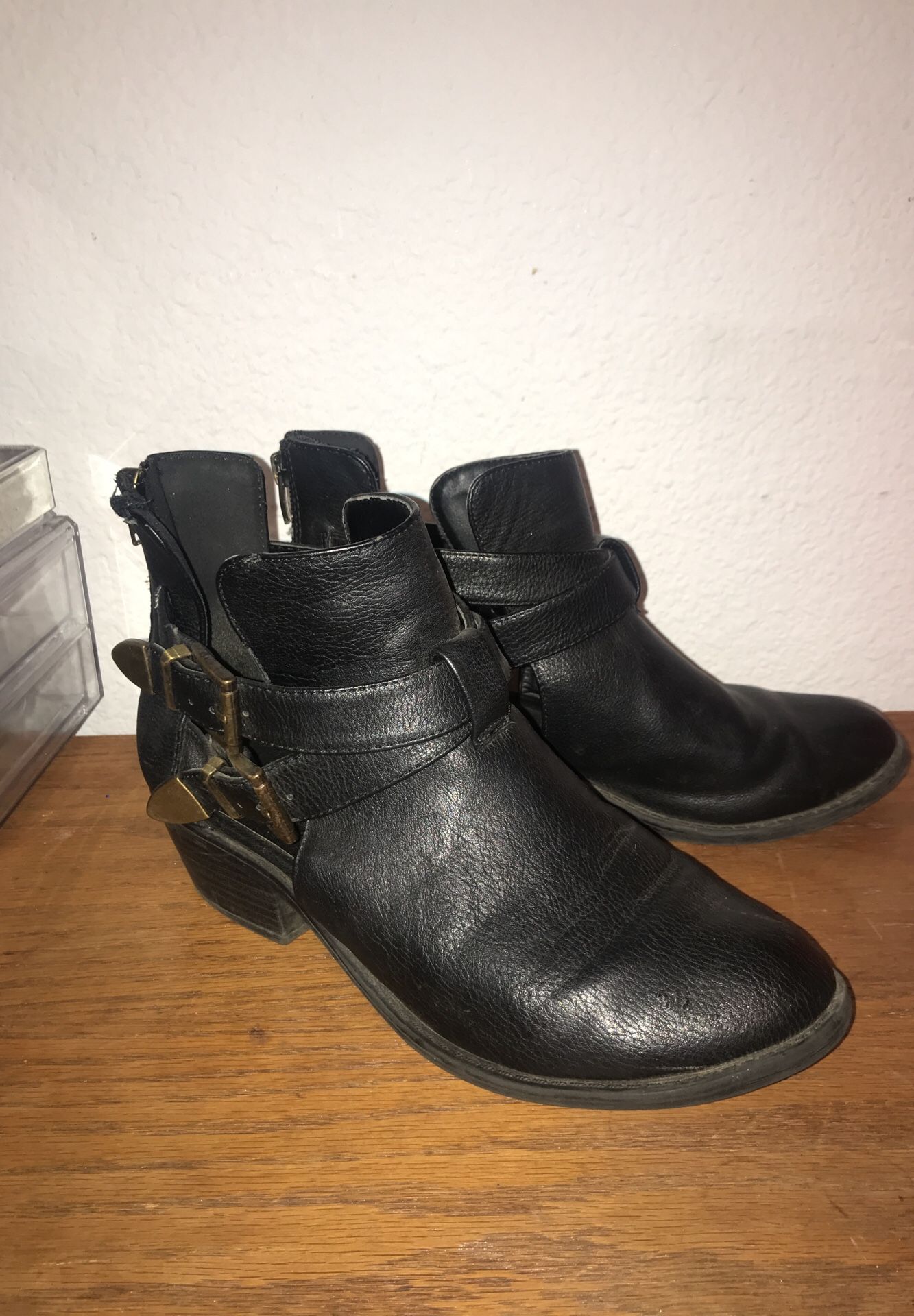 Black Booties Size 8