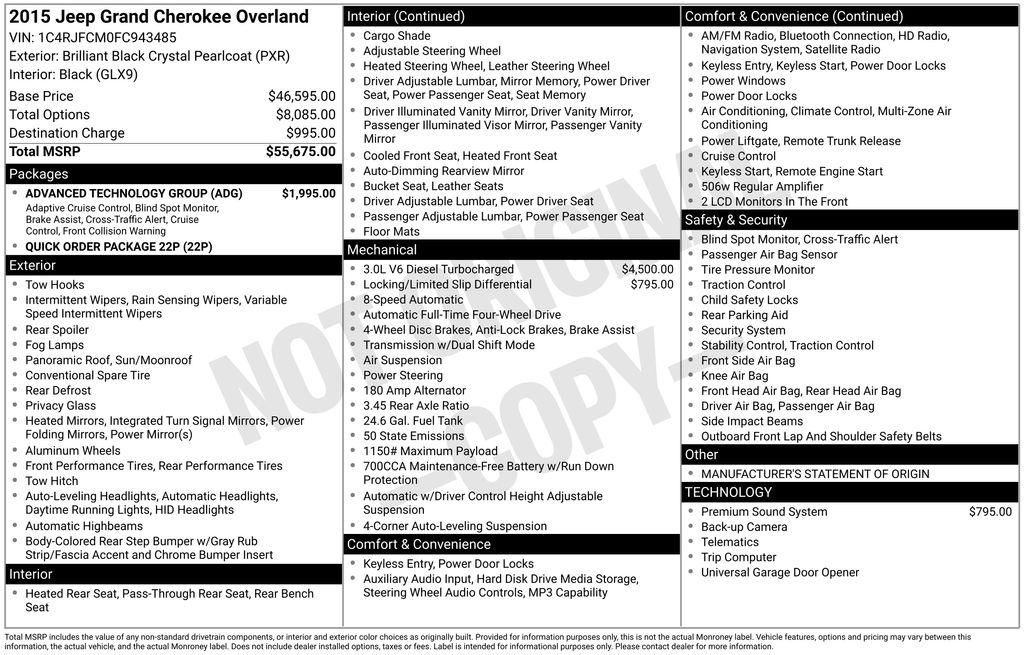 2015 Jeep Grand Cherokee
