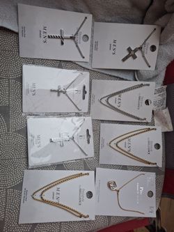 Mens Brandnew Stainless Steel Necklaces W/Pendants