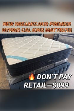 NEW DREAMCLOUD PREMIER HYBRID CALIFORNIA KING MATTRESS
