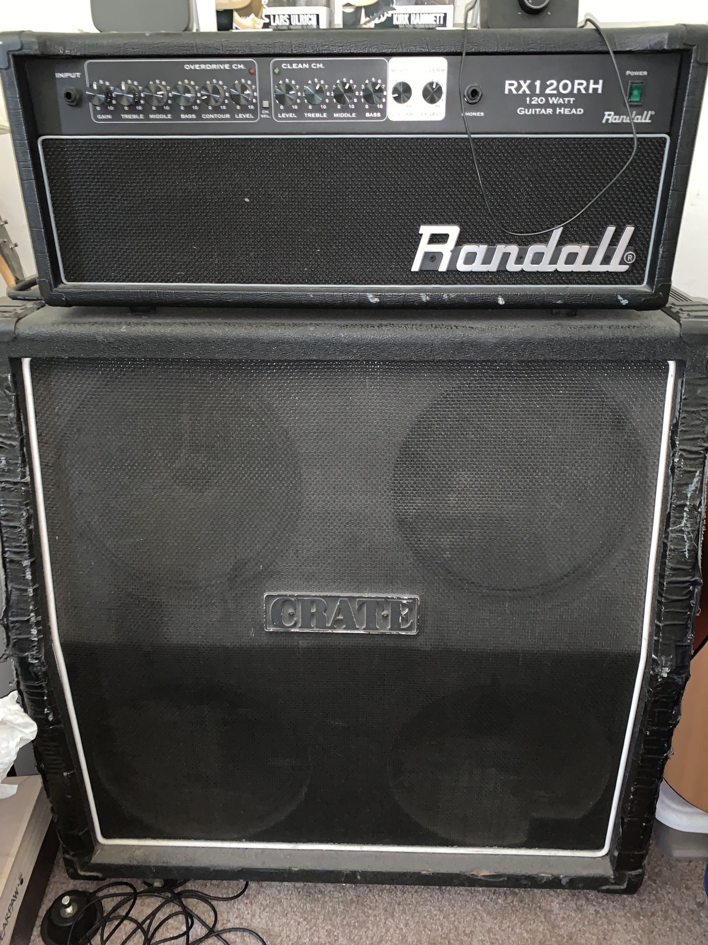 Randall Amp, Crate Cabinet, Foot Switch