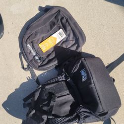 Dog backpack and accessory bags (quantity of 2)