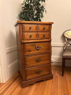 Tall Solid Wood Drawer Chest