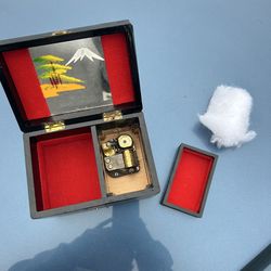 Vintage Japanese Music Jewelry Box