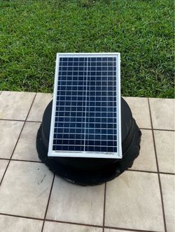 SOLARLAND Attic Fan 20W…MAX VOLTAGE 600V dc…MODEL SLP020-12…23” H By 14” W…$255