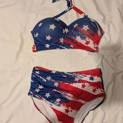 American Flag Bathing Suit