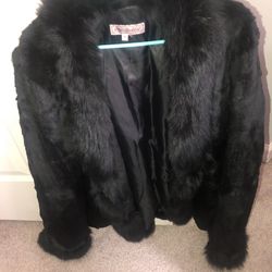Woman’s faux fur jacket
