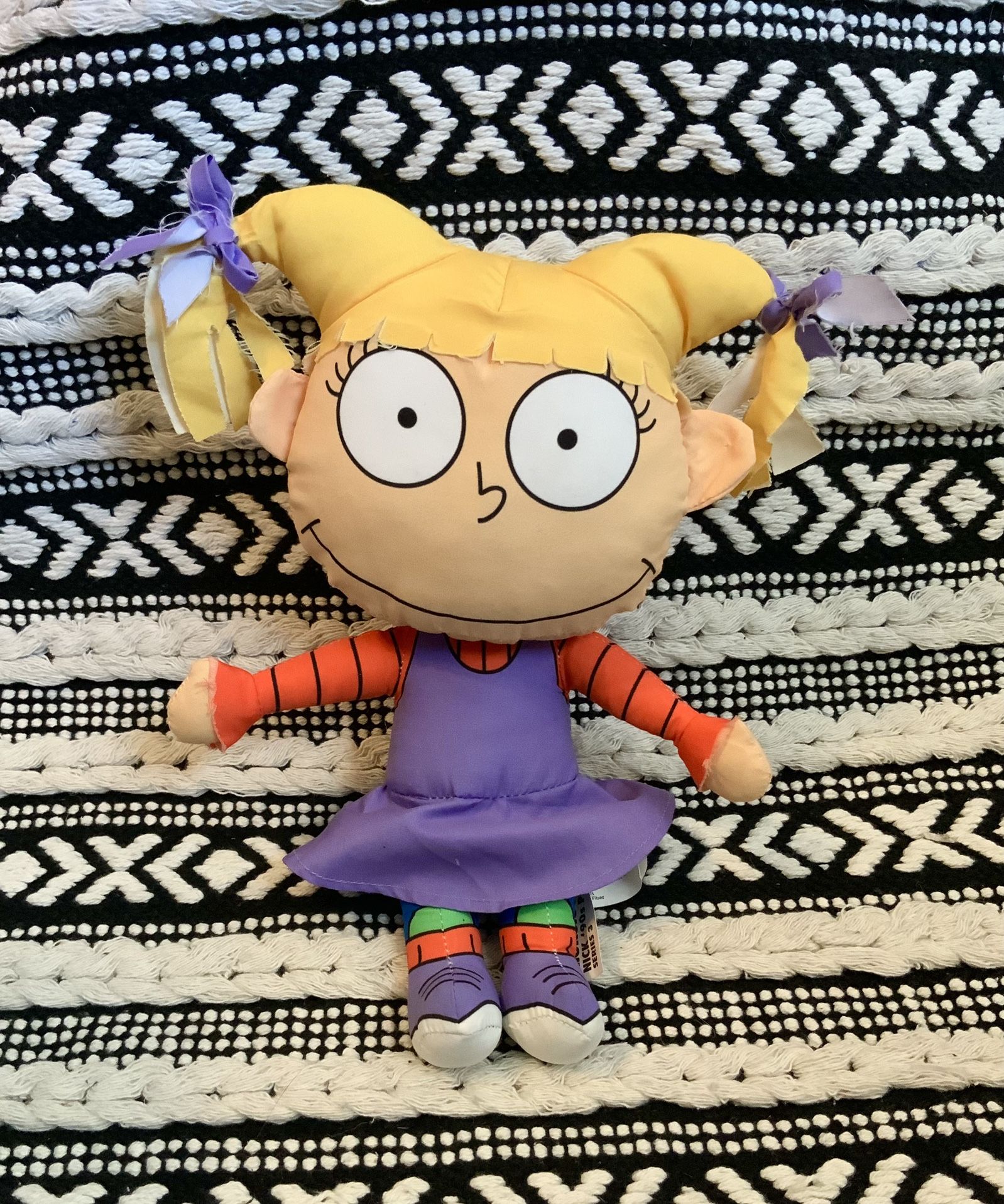 Rugrats Angelica Pickles 12" Nickelodeon Nick 90s Plush Series 3 Stuffed Doll