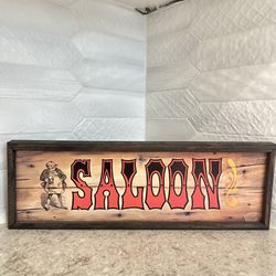 Old Time Saloon Sign 