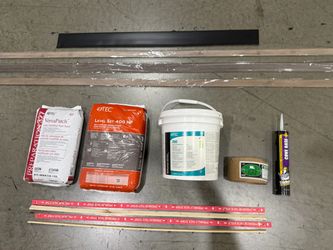Flooring Installation Supplies | Leveler / Floor Patch | Carpet Adhesive | Tack, Cove Base ,T-Molds