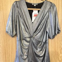 Pleione- NWT  Metallic Women’s top Size XL
