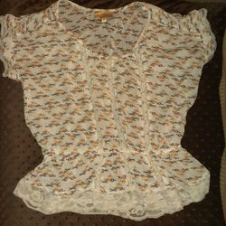 Princess Vera Wang Horse Print Peplum Top