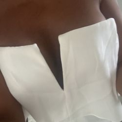 White Long Dress BCBG