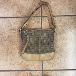 Brown Coach Signature C Handbag 