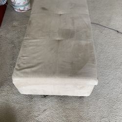 COFFEE TABLE AND OTTOMAN Lots Of Space For Books And DVDs Etc. 47X25