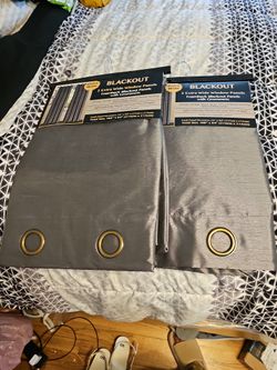 Grey  Heavy 54×84 Black Out  Panels New