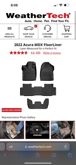 2022 Acura Mdx - Front , Middle, Back Floor Matt