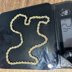 42 Grams 14kt Gold Rope Chain