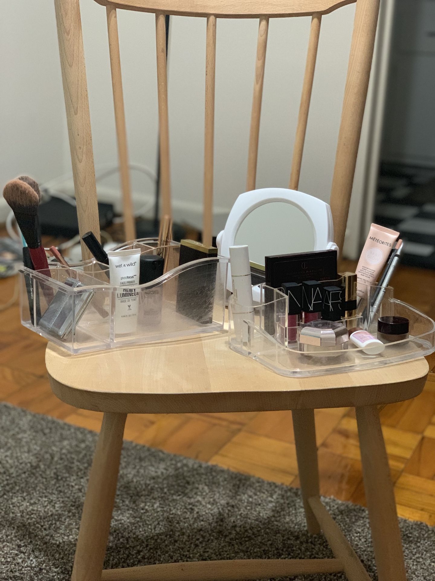 Makeup Organizer and little mirror