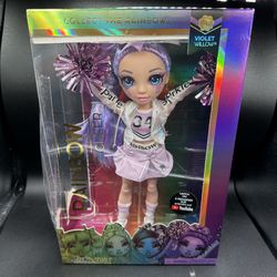 New*Rainbow High Cheerleader Violet Willow Purple Fashion Doll Window Separation
