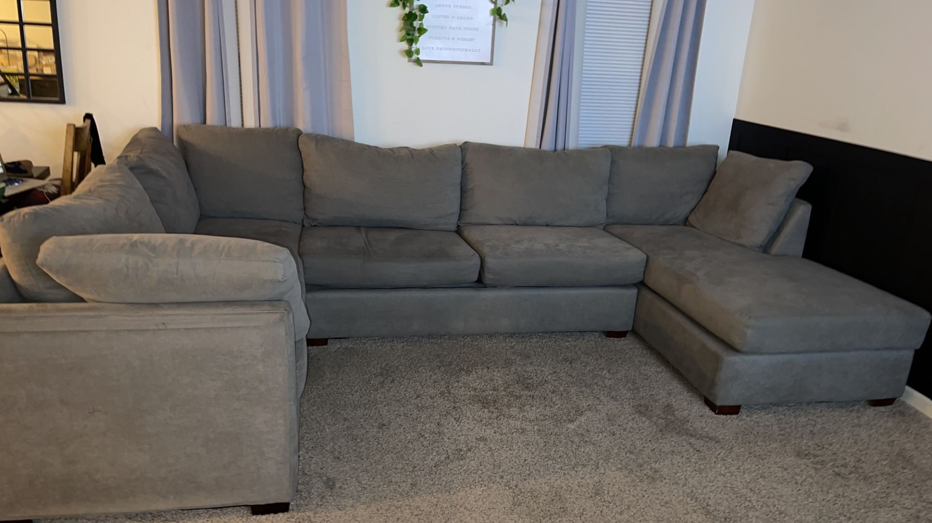 Oversized Gray Sectional Sofa