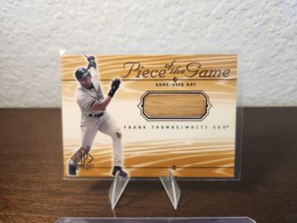 2000 Upper Deck Frank Thomas Piece of the Game Used Bat Card