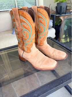 Western Tanner Mark, leather cowboy boots