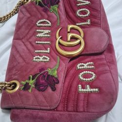 Gucci BLIND FOR LOVE velvet Bag