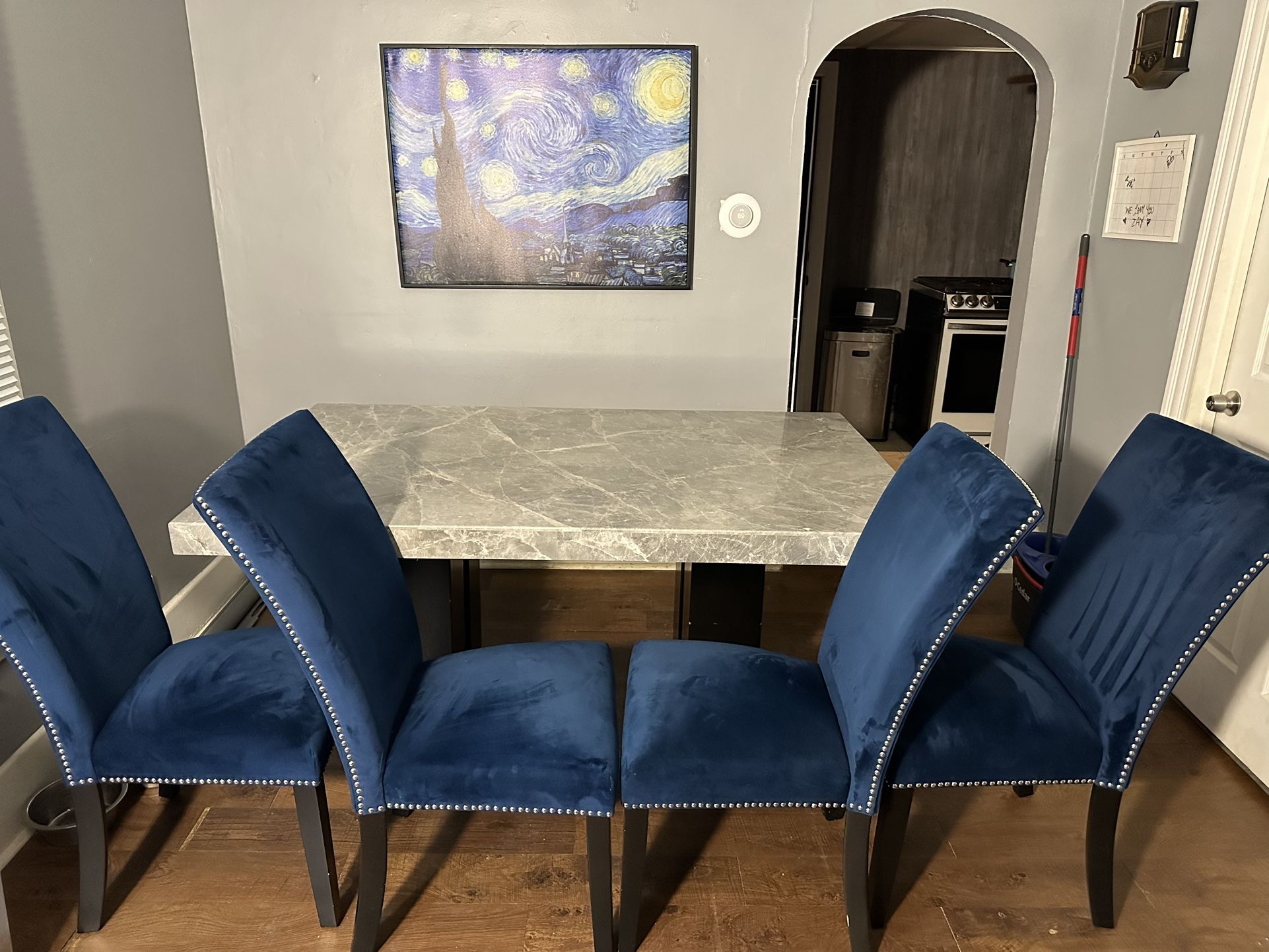 Marble Table With Chairs