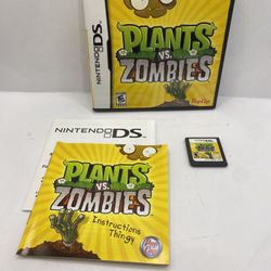 Plants vs. Zombies Nintendo DS CIB w/ Manual Tested