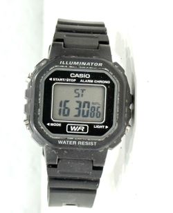 Casio Illuminator Digital Sports Watch, Black Resin
