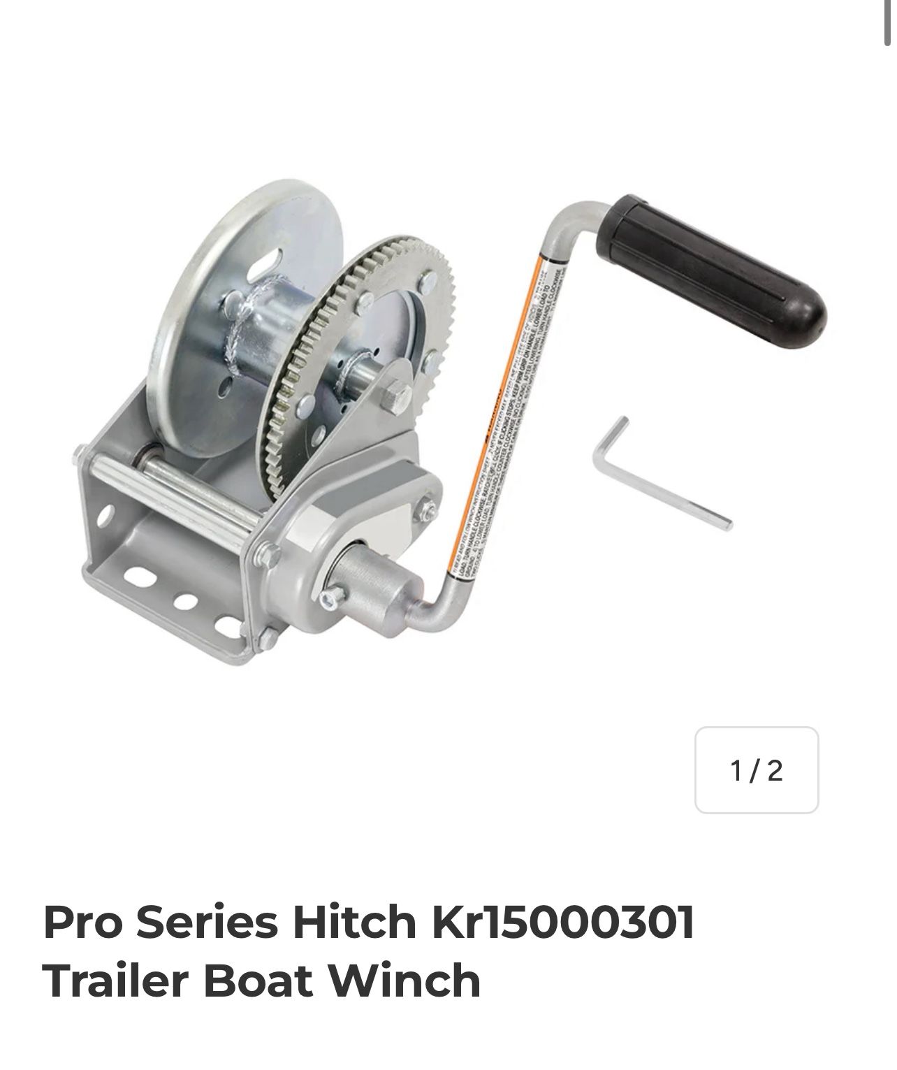 Pro Series Hitch Trailer Boat Winch
