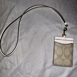 COACH Lanyard In Signature Canvas
