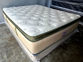 King Organic Elite Hybrid Cool Gel Memory Foamm pillow top 14inch Matres !!