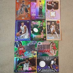 10x 2025-26 Topps Basketball Cards For 75 (6 Numbered, 7 Rookies, 3 Game Worn Relics) Read Description 