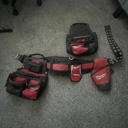 Milwaukee Adjustable Work Waist Tool Belt and X-Large Padded Rig