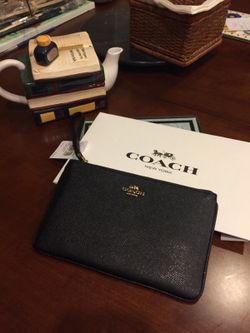 Coach large wristlets with box