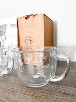 Princess House Heritage Cappuccino Mug Blown Glass