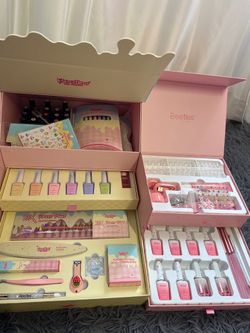 Beetles Pink Nail Kit Bundle 💖 Gel Polish, Press-On Nails & Nail Art Set