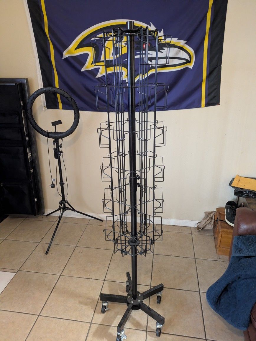 Rotating Postcard, Brochure Display Rack